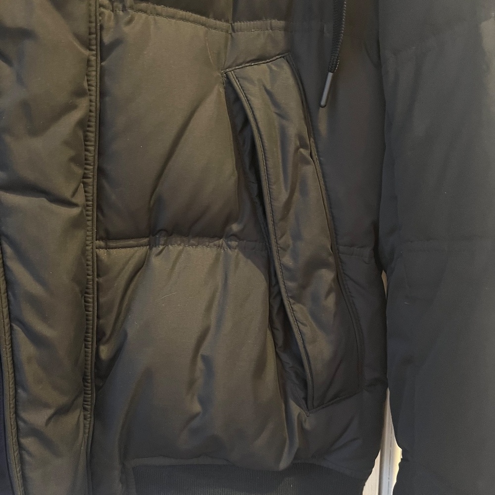 Marc New York Faux Fur Hood Trim Jacket Puffer Winter Coat- Large - Picture 3 of 8